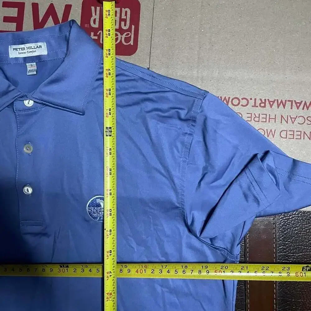 Peter Millar Summer Comfort Polo Men’s Small Blue Performance Shirt
